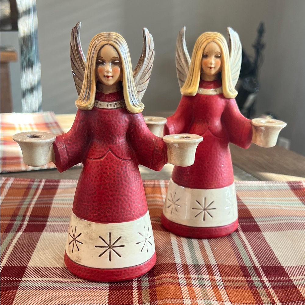 W. GOEBEL, WEST GERMANY 1966 ANGEL CANDLEHOLDERS NUMBERED HX327